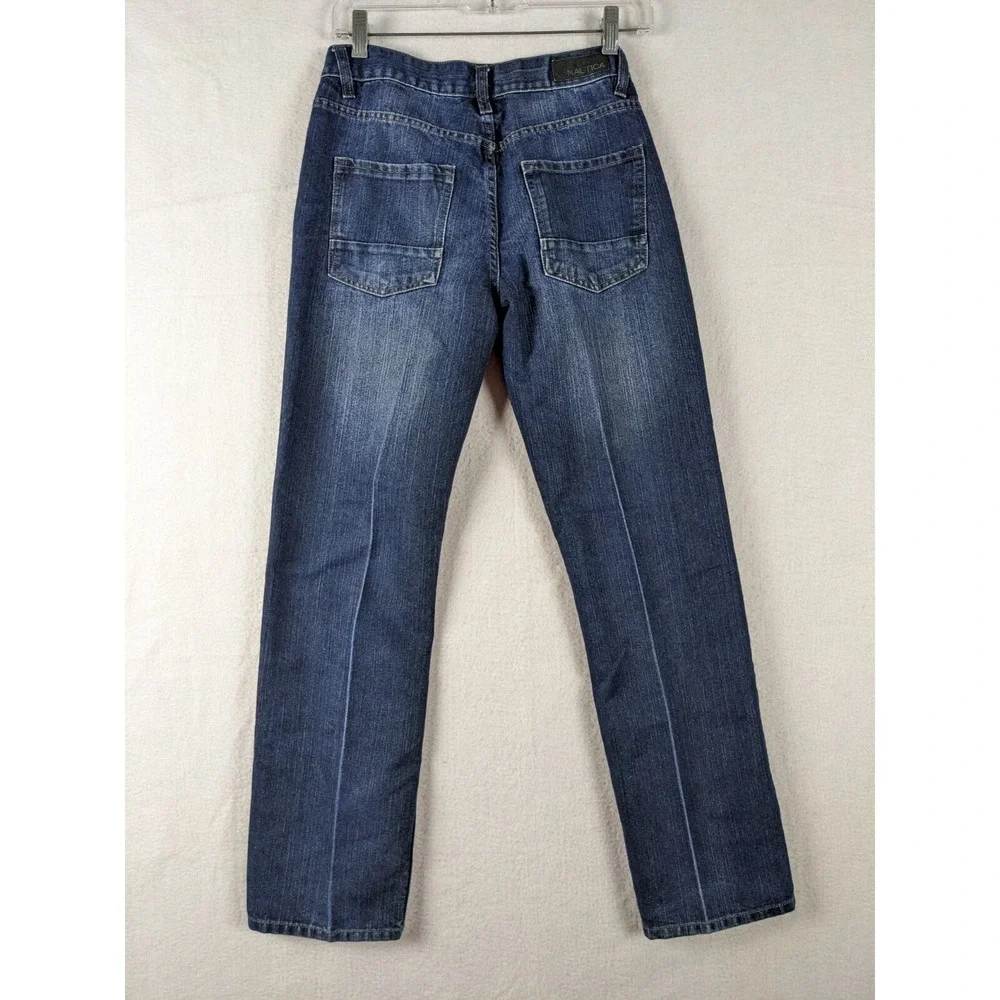 Nautica Girls Jeans Size 14‎ Straight Fit Cotton Blend Blue